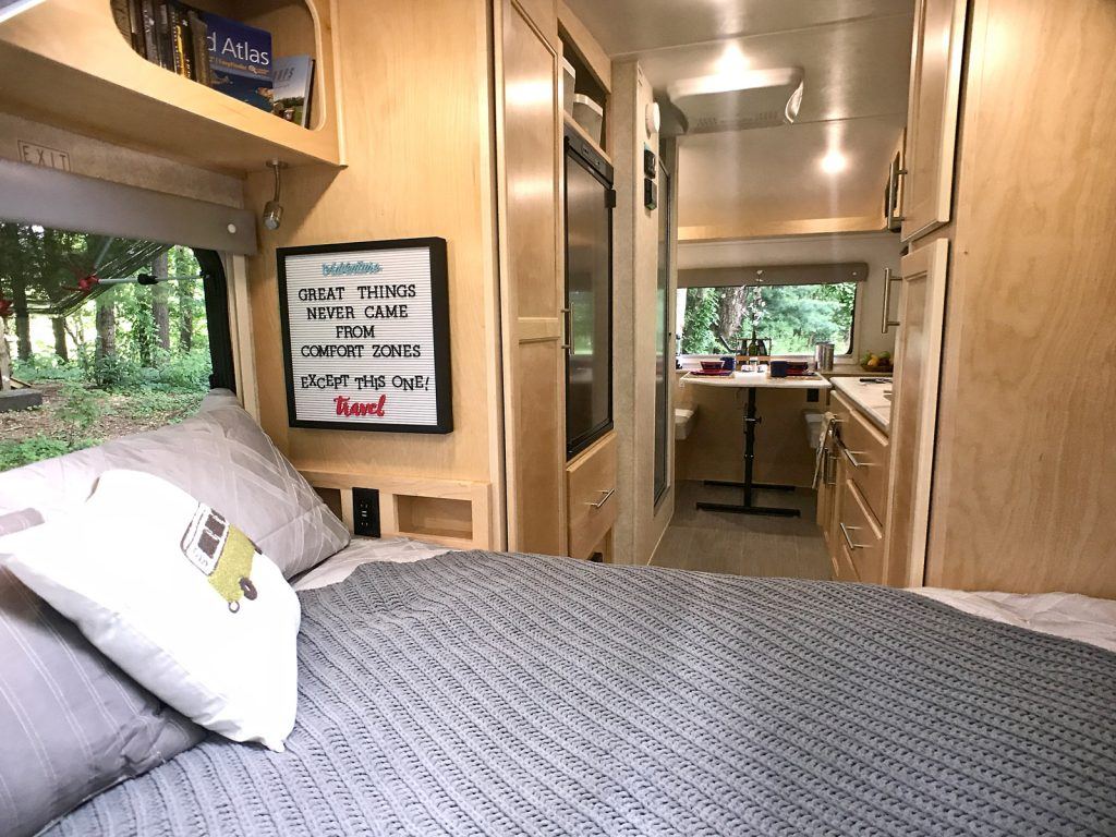 Little Guy Max interior bed and living area